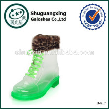 rubber cowboy rain boots industry rain boots warm boots shoes|B-817